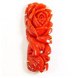 Autre Marque Broche Péndulo 2en1 Au417 Coral Roja