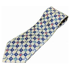 Hermès-Hermes 100% Silk Tie-Blue