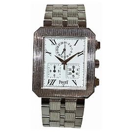Chronographe Protocole Au750 de Piaget Blanc