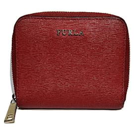 Furla Babylon Leather Wallet Red