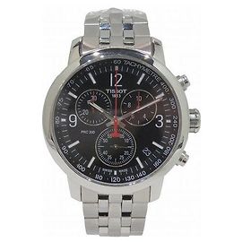 Tissot PRC200 Edelstahl-Chronograph Schwarz