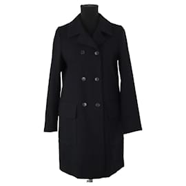 Theory Black wool coat Black