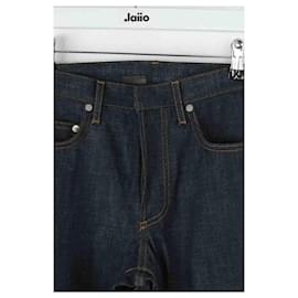 Dior-Black cotton straight jeans-Black
