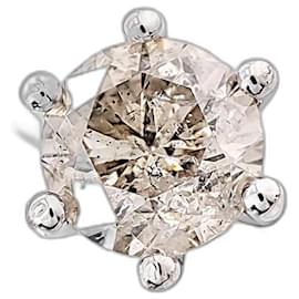 Autre Marque Solitaire ring in white gold and diamond 0.93 ct White