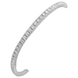 Autre Marque Pulseira de ouro branco com diamantes de 2,50 ct Branco
