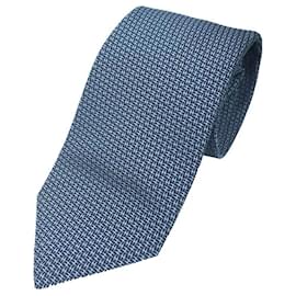 Hermès-Hermes Navy Silk Cravat-Navy blue