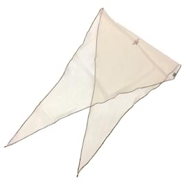 Hermès-Hermes Losange Silk Scarf-Brown,Beige