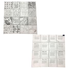 Hermès-Hermès Carre 60 Scarf-Brown,White