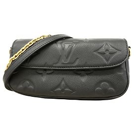 Borsa a spalla con catena Monogram Empreinte Louis Vuitton Nero