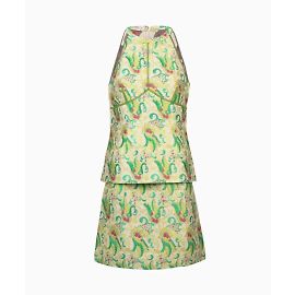 Robe de soirée Prada, modèle Baroque Pastel SS2003. Vert
