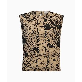 Top Yves Saint Laurent, modelo Éclat Graphique FW2008 por Stefano Pilati. Impressão em python
