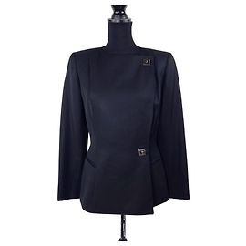 Estado de blazer negro Claude Montana Negro