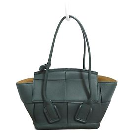 Bottega Veneta Mini The Arco 2-Way Handbag/Shoulder Bag Green