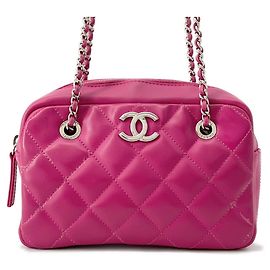 Sac à main Chanel Coco Rain Mark Chain Shoulder Rose