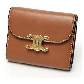 Céline Petit portefeuille Celine Triomphe Marron