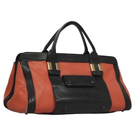 Chloé Borsa a mano in pelle Chloe Alice 2 in 1 Arancione Oro Auth am8820 D'oro Arancione
