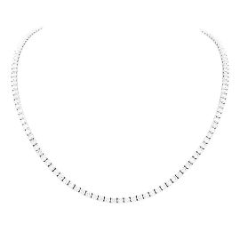 Autre Marque White gold river necklace, diamonds. Other