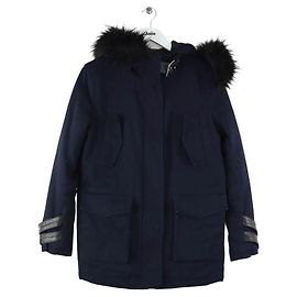 The Kooples Blue cotton parka Blue
