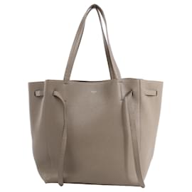 Céline Celine Cabas Phantom Mittelgroße Leder Schultertasche in Taupe Kamel