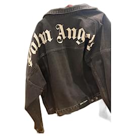 Palm Angels-Palm Angels denim jacket-Hazelnut