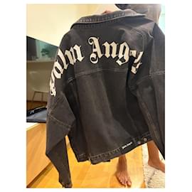 Palm Angels-Palm Angels denim jacket-Hazelnut