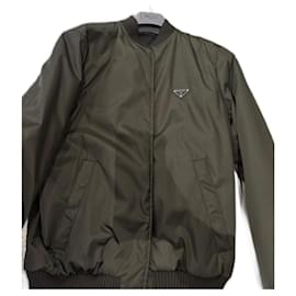Prada bomber jacket khaki nylon Khaki