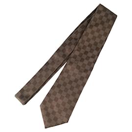 Louis Vuitton-Louis Vuitton Brown Silk Cravat-Brown