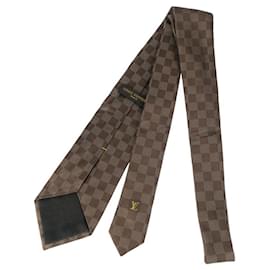 Louis Vuitton-Louis Vuitton Brown Silk Cravat-Brown