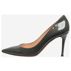 Gianvito Rossi Graue Lackpumps - Größe EU 40 (UK 7) Grau
