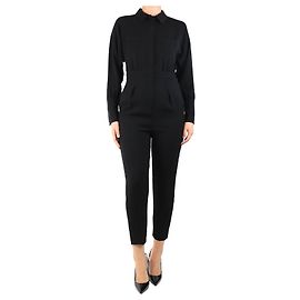 Autre Marque Black tailored jumpsuit - size UK 8 Black