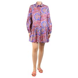 Alexis Robe mini imprimée paisley violette - taille M Violet