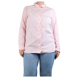 Ganni Camisa de flores estampada rosa - talla UK 14 Rosa