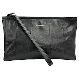 Balenciaga-Bolsa clutch Balenciaga 672984 em couro preto-Preto