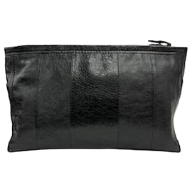Balenciaga-Bolsa clutch Balenciaga 672984 em couro preto-Preto