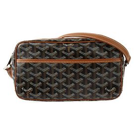 Bolsa de Ombro Goyard Cap Vert PM Marrom Preto