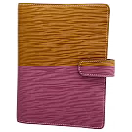 Louis Vuitton-Louis Vuitton Epi Agenda MM Planner Cover-Brown