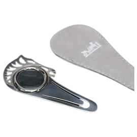 Hermès-HERMES Cheval Magnifying Glass Bookmark-Silvery