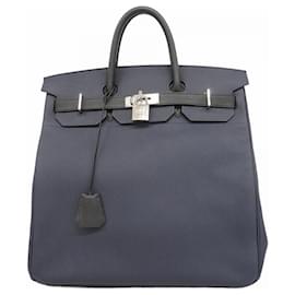 Hermès-Hermes Hermès Haute Couture 40 Togo Handbag-Black,Blue