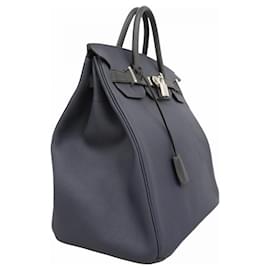Hermès-Hermes Hermès Haute Couture 40 Togo Handbag-Black,Blue