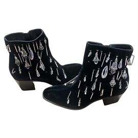 Christian Louboutin Bottes, boots Noir
