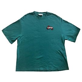 Camiseta Lanvin de algodón verde oscuro diseño skater Verde oscuro