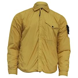 Stone Island-Stone Island Garment-Dyed Insulated Jacket In Yellow Nylon-Yellow