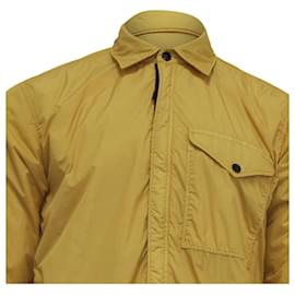 Stone Island-Stone Island Garment-Dyed Insulated Jacket In Yellow Nylon-Yellow