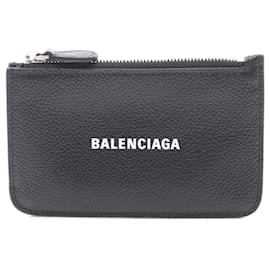 Balenciaga-Carteira de couro Balenciaga Preto/Branco-Preto