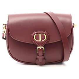 Dior Bobby Medium Leather Shoulder Bag Brown