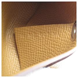 Hermès-Hermes Bastia Leather Coin Case Brown-Brown
