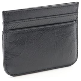 Balenciaga-Porta-cartões de couro Balenciaga Monaco Preto-Preto