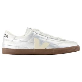 Baskets Panenka - Veja - Cuir - Argent Argenté Métallisé