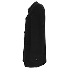 Dior-Dior Double Breasted Coat in Black Wool-Black