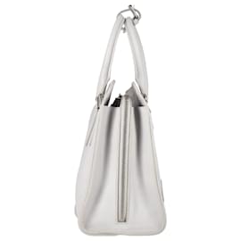 Alexander Mcqueen-Alexander McQueen Heroine Open Tote in White Leather-White